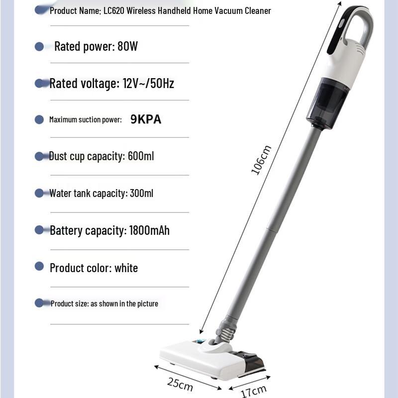LISM LC-620 Cordless Wet Dry Vacuum and Mop One Size