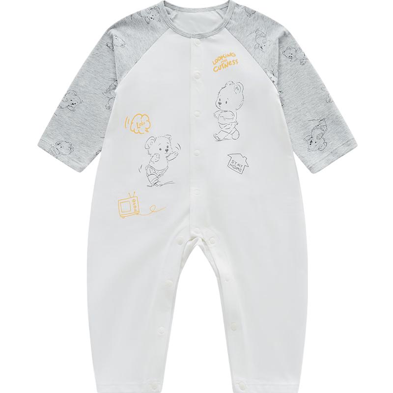 

Labby Baby Unisex Long Sleeve Full-Open Summer Romper 59
