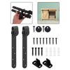Cabinet Door Kit Barn Door Hardware Kit Small Space Solutions 23.7x5.5x4cm Compact Size Precision-Engineered Track