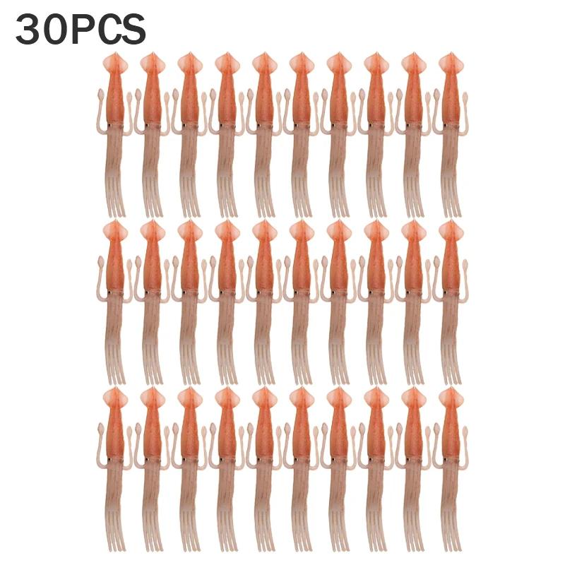 1-60PCS Funny Squid Cuttlefish Fork for Fruit Noodle Bento Food Pick Kitchen Tableware Cute Instant Lunch Tool Toothpick Set