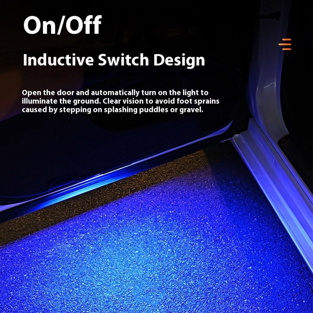 Car Auto Open Door Lights LED Welcome Light Magnetic Anti-collision Wireless Control Emergency Charging Lamp Signal USB Str U6V9