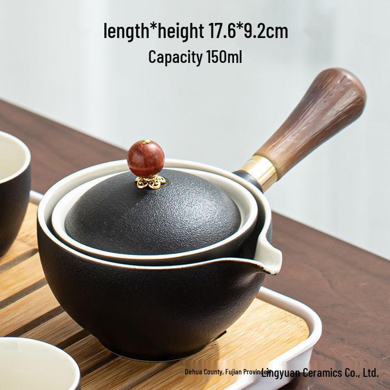Xiaokang Portable Quick-Brew Travel Tea Set with Automatic Teapot