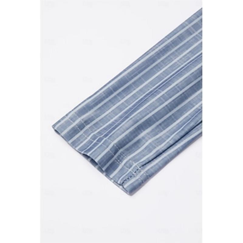 Women's T Shirt Tee Striped Print Daily Weekend Basic Long Sleeve Round Neck Pink Fall & Winter