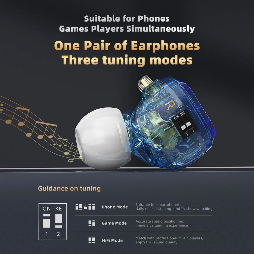 CVJ TXS Headphones Wired In-ear