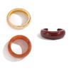 Ingemark 2026 Trendy Irregular Thick Resin Bangle Bracelets for Women Vintage Unique Wide Cuff Bracelet  Party Beach Jewelry
