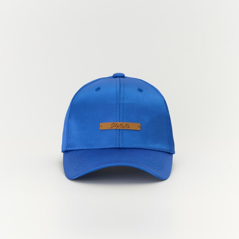 

JbyRaRa Lara Классический Логотип Сатиновая Кепка_Синяя Blue Free