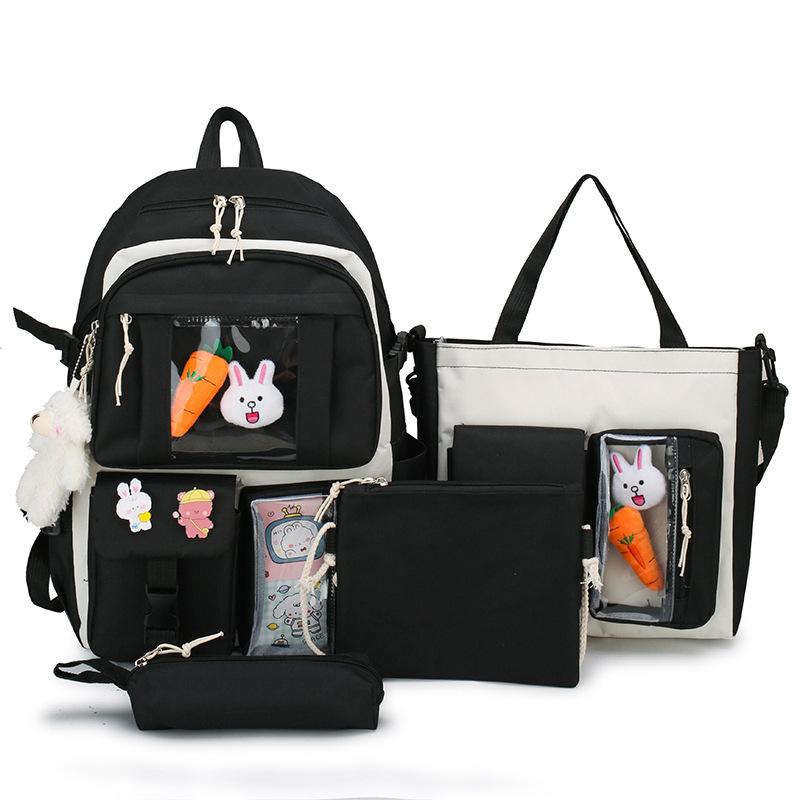 Schoolbag for girls Junior high school students Lightweight primary school students Fresh and sweet Grades 3 to 5 and 6 Large capacity backpack