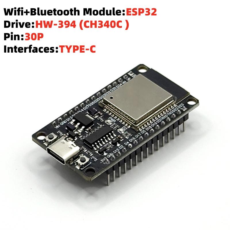 ESP32 Expansion Board Development Board TYPE-C Micro USB WiFi + Bluetooth Low Power Consumption Dual Core Wireless Module 30 Pin