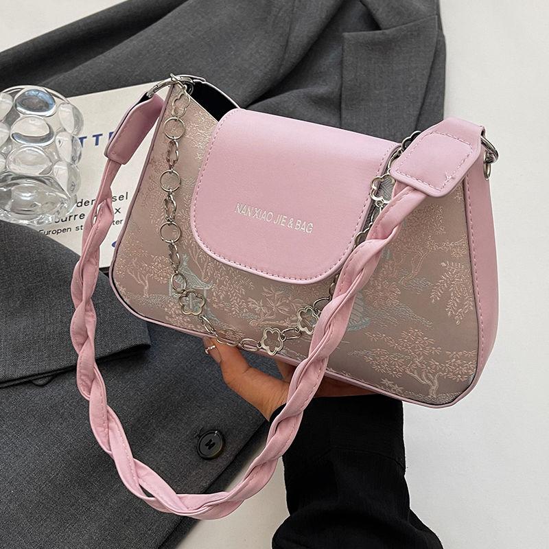 French Niche Bag, Female New High-grade Texture Crossbody Bag, Fashionable and Versatile Shoulder Armpit Bag Female