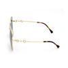 Gucci Horsebit Series Vintage Square Sunglasses Women sunglasses Gray GG0879S-001