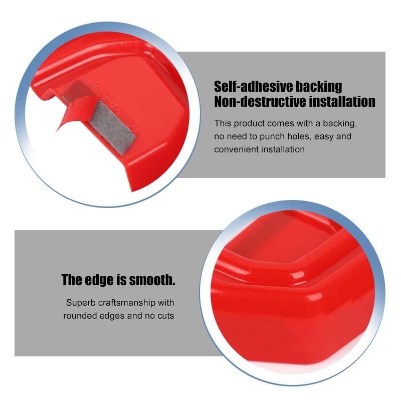 Car Front Bumper Trailer Hook Decoration Cover For Jetour Traveler 2023 Up For Jetour Shanhai T2 2024 Up  Exterior Accessories , ABS Plastic