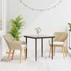 Garden Dining Set with Cushions 3 Pcs Beige Poly Rattan