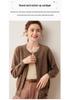 2025 Early Autumn Women's Cashmere Round Neck Cardigan - Loose, Versatile, and Lightweight Knitwear.