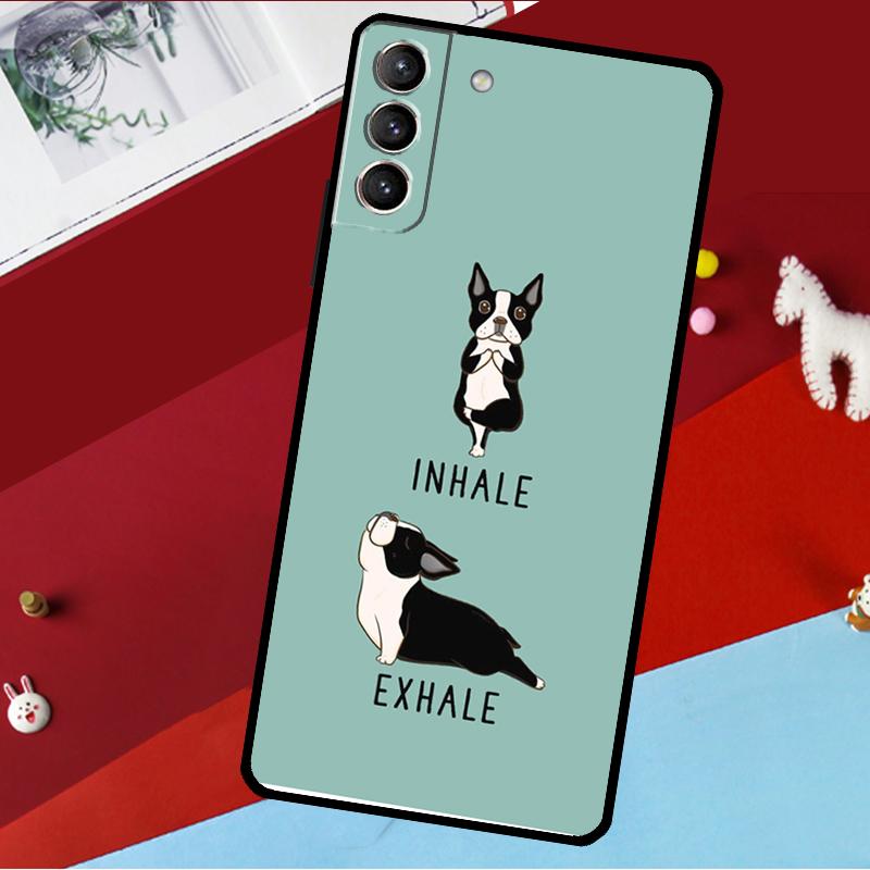 Boston Terrier Dog Funda For Samsung Galaxy S25 S23 S22 S20 S24 Ultra S9 S10 Plus S21 FE S25 FE Phone Case