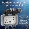 Waterproof Design Wall Switch Socket Dust Proof Power Socket Case  Electrical Power