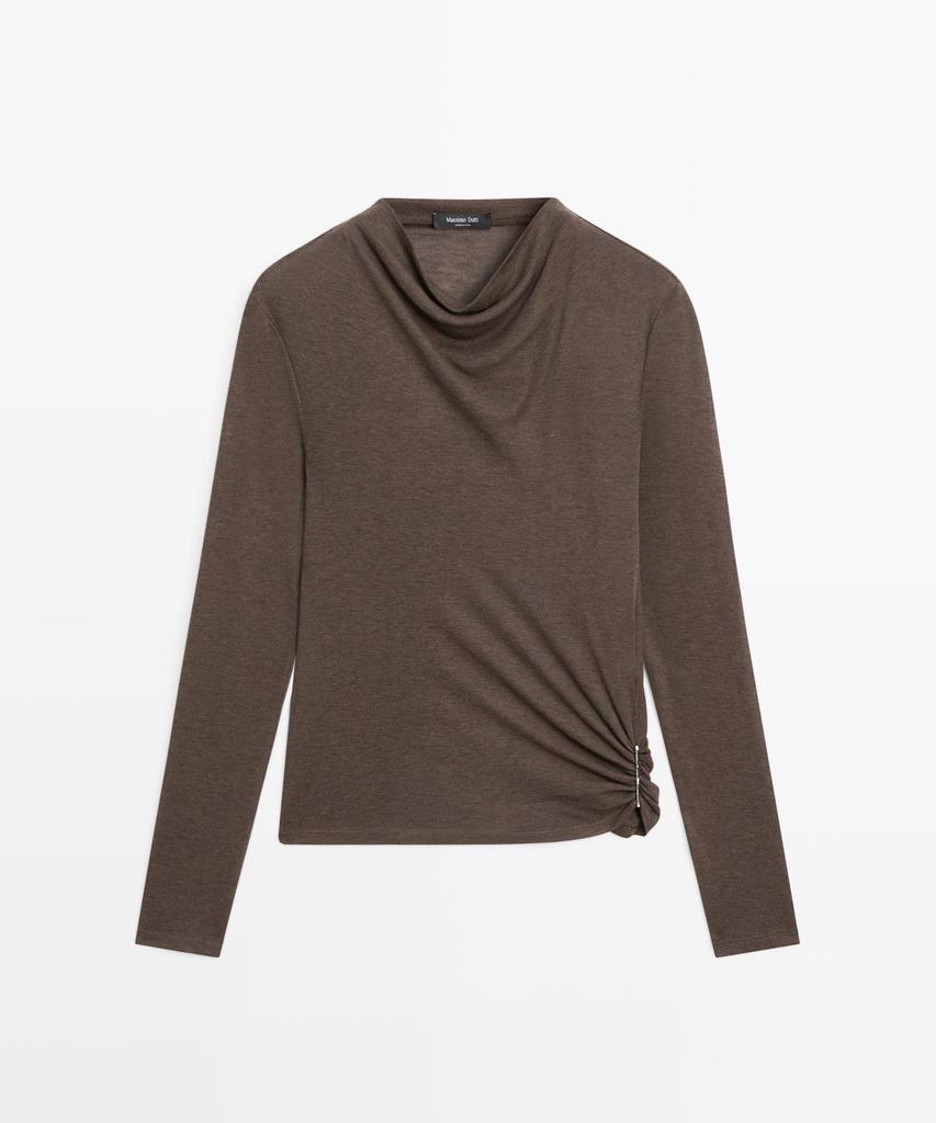 Masimodutti Funnel Neck T-Shirt