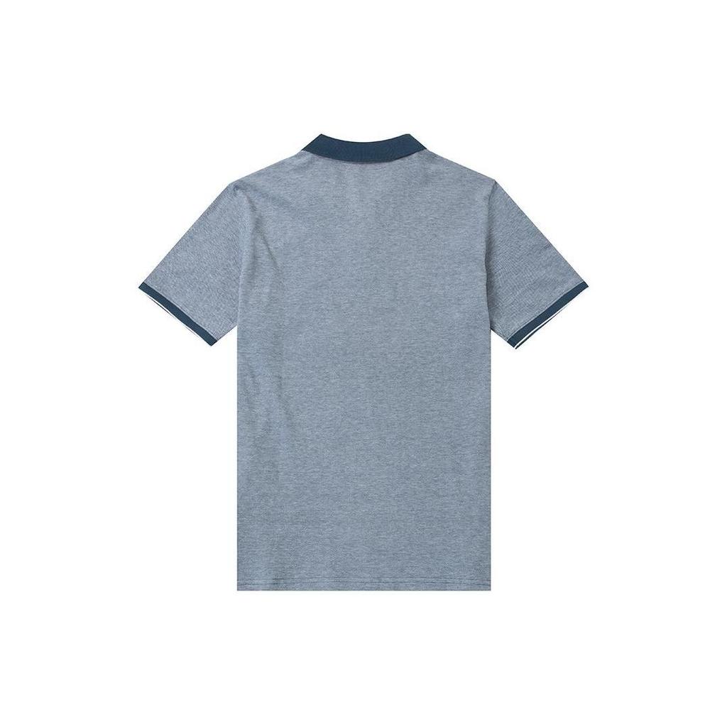 Timberland Color Block Logo Embroidered Outdoor Casual Short Sleeve Polo Shirt Men Polo Shirts Blue A2PFM-288