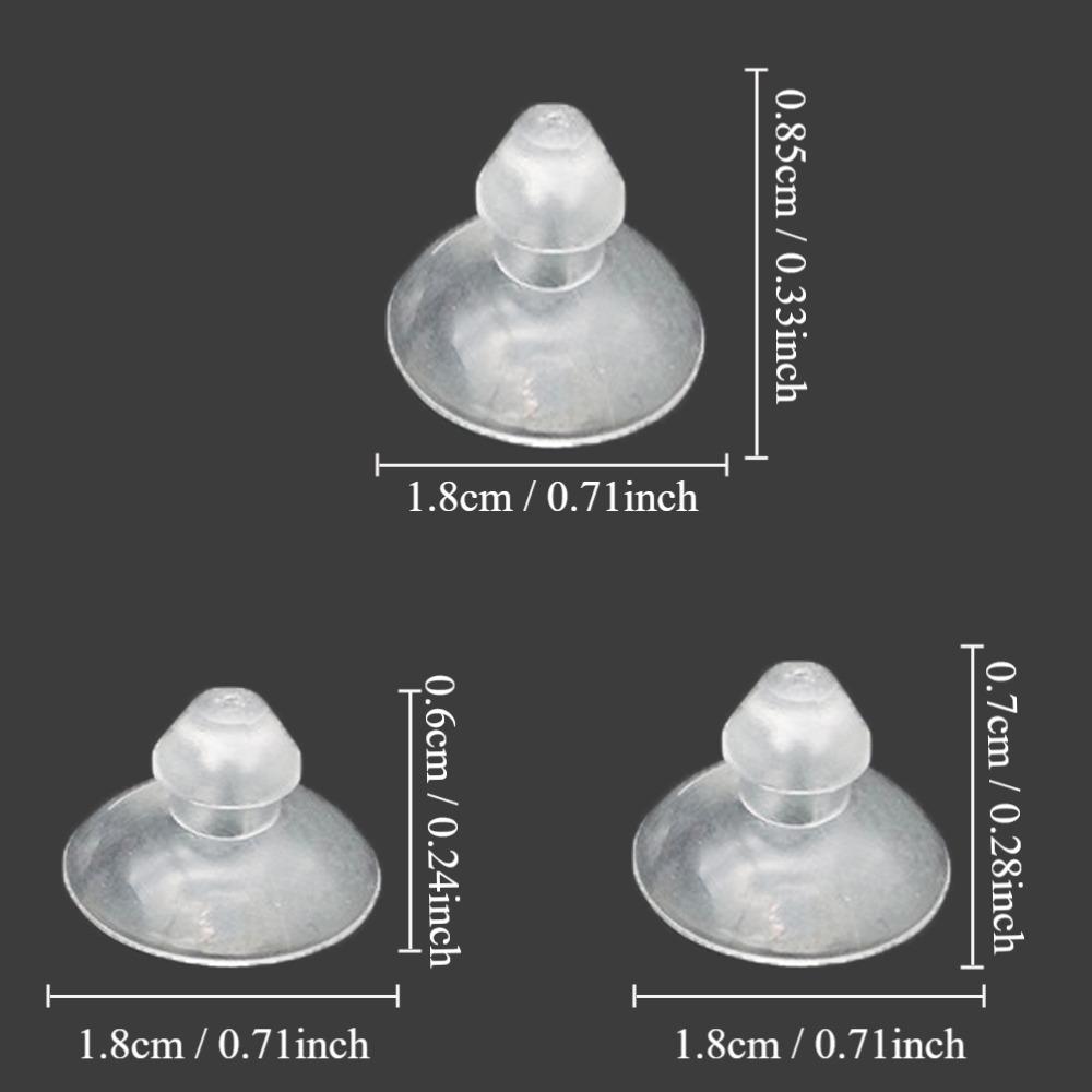 10Pcs Without Hooks Anti-Collision Suck Pads Plastic Suction Cup Pads  Home Decoration