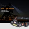 Q5+COB Bright Headlight Night Walking Headlamp Camping Hiking Head Lamp Rechargeable Outdoor Work