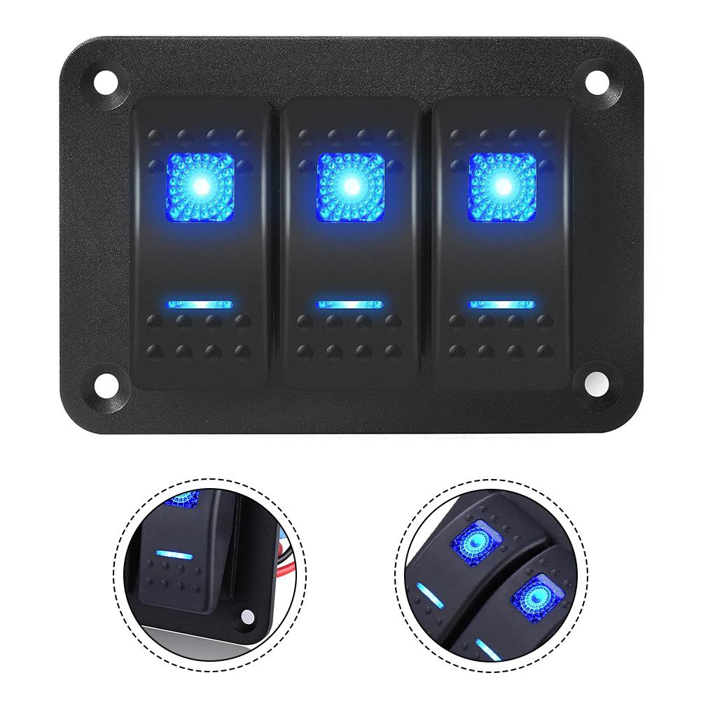 Customizable Layout Car Switch Panel Low-Light Conditions Built-In LED Lights Easy Installation Flexible Arrangement