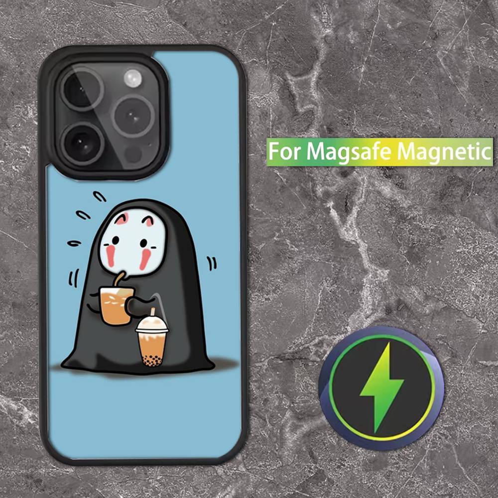 Cartoon H-Hayao M-Miyazaki Phone Case For iPhone 16,15,14,13,12,11,Pro,Max,Plus,Mini,SE Magsafe Magnetic Wireless Charging