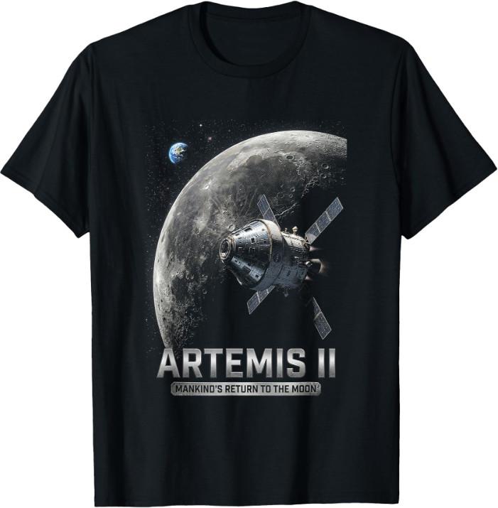 Artemis 2026 Запуск ракеты Миссия на Луну Artemis 2 Футболка S разноцветный