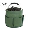 Outdoor Cleaning Tool Bag Foldable Storage with Handle & Drawstring, Waterproof Oxford Cloth Pouch Multi-Pockets, Large Tools Organizer Basket