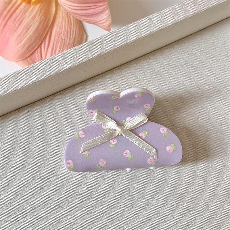 Süße Niedliche Kleine Haarspange Schleife Floral Schmetterling Katze Acetat Haarspange Haaraccessoires Für Frauen Mädchen Elegante Haiklammern
