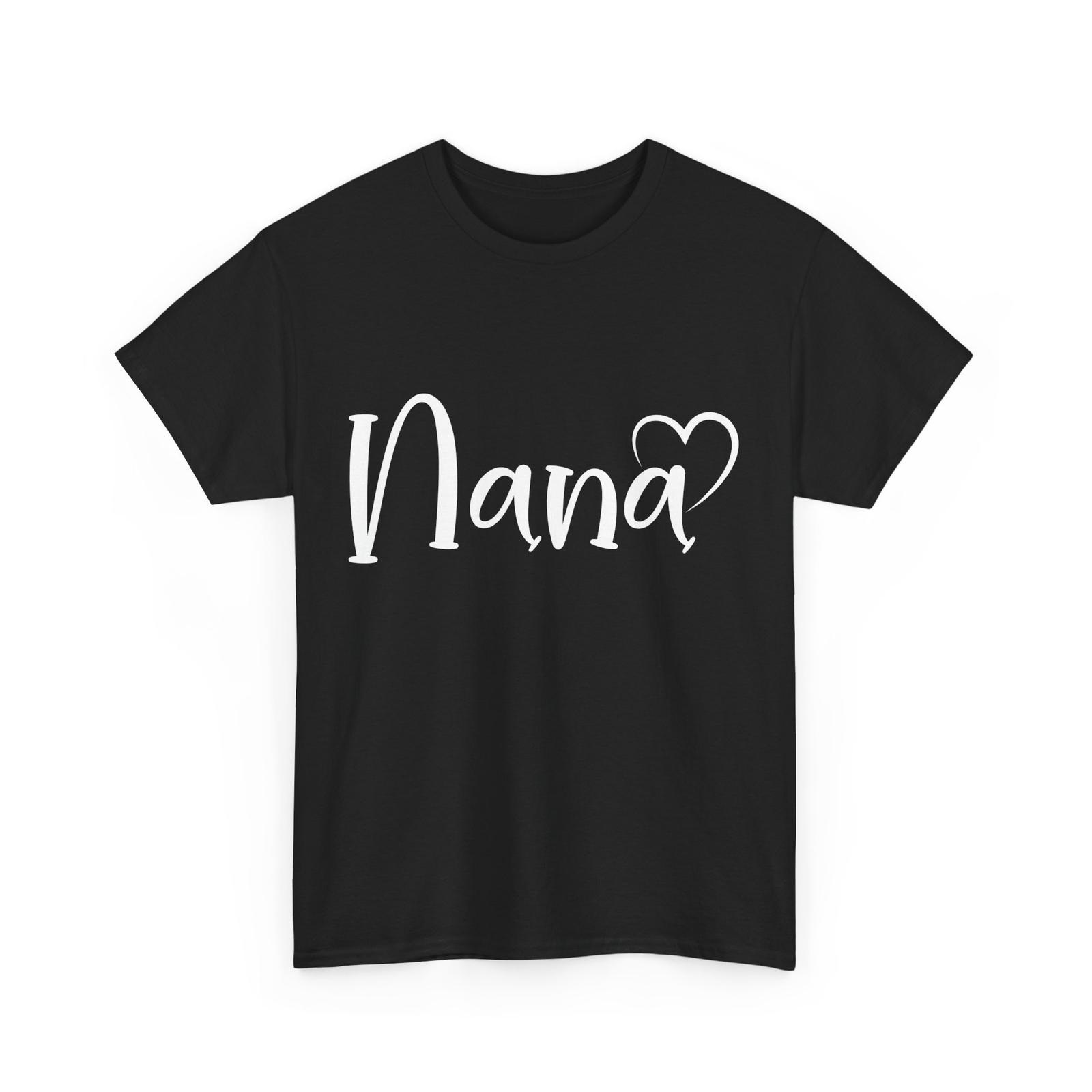 Grandmother Shirt, Nana Heart Gigi Granny Mother s Day T-shirt M
