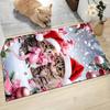 Christmas Kittens Snow Carpet Rug Soft Washable Anti Slip Home Living Room Sofa Mats Personalized Christmas Rug