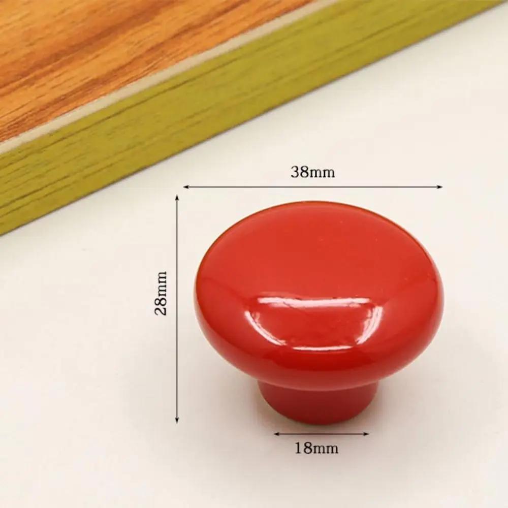 Retro Single Hole Ceramic Cabinet Knob Round European Style Door Pull Handles Vintage Drawer Knobs Kitchen