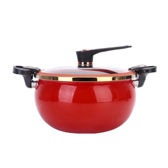 Nonstick Ceramic Coated Soup Pot with Lid 7L Fast Cooking Crock Pot Micro Pressure Cooker Versatile Cookware