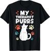 My Therapist Purrs Funny Cat Lover Unisex T-Shirt - Gift For Friends
