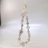 Glass Flower Bead Phone Strap Bead Korean Y2k Phone Strap  Mobile Phone