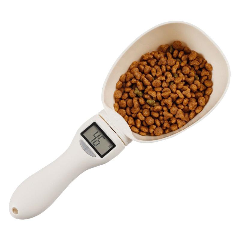 Pet Food Measuring Scoop LCD Electronic Precision Weighing Tool Dog Cat Food Spoon Scale Kitchen Food Scale With LED Display