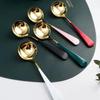 Household Kitchen Tableware Small Tools Golden Silver Stainless Steel Tableware Dessert Teaspoons Coffee Accessories Teaspoon