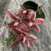 Eva Small 4head East Asian Orchid 3d Faux Flower For Wedding Home Decor And Photography Props