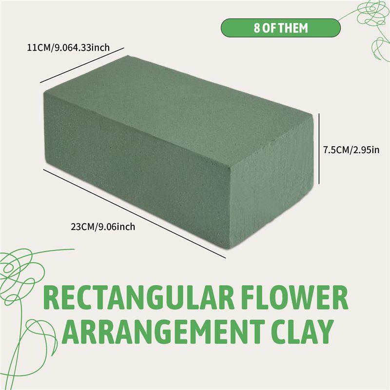 Good-8 Pack Floral Foam For Fresh And Artificial Flowers,Dry And Wet Floral Foam Blocks For Wedding,Birthday,Home Decoration