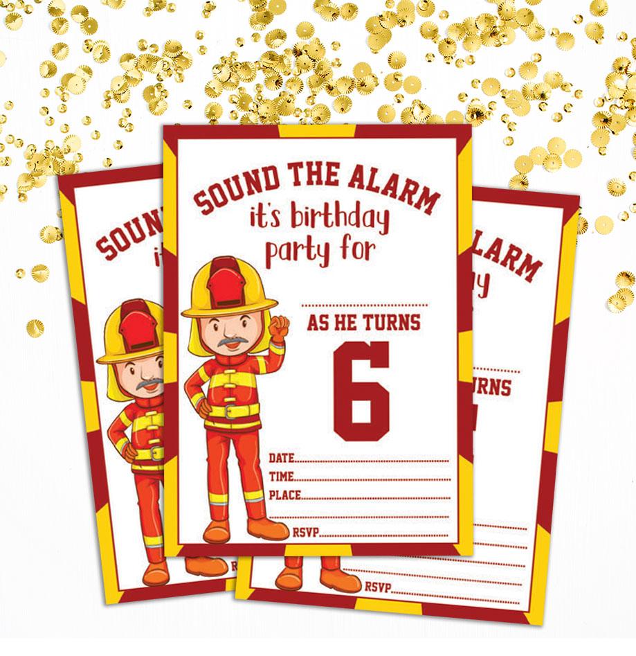 Darling Souvenir White Birthday Invitation Card 28 Pcs Fill or Write In Blank Invites Printable Party Supplies 5 x 7 Inches