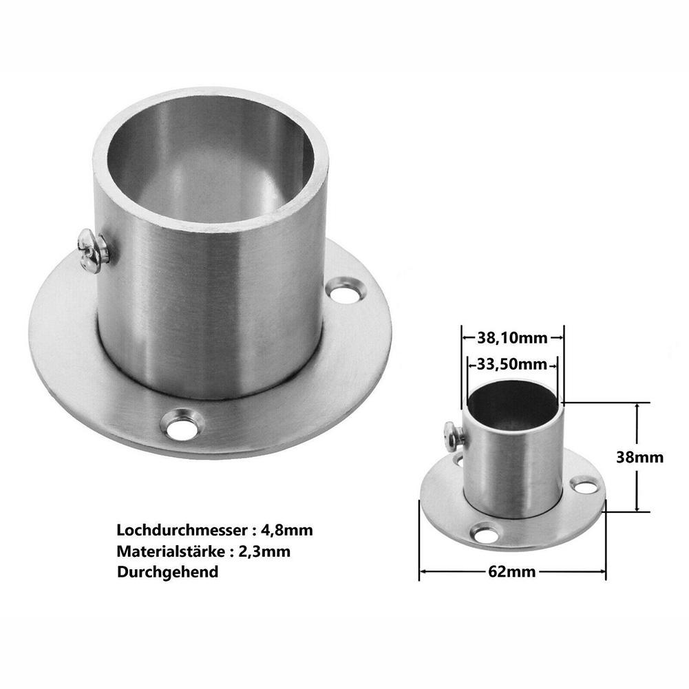 Heavy Duty Stainless Steel Wall Flange for Tube Attachment Multiple Sizes