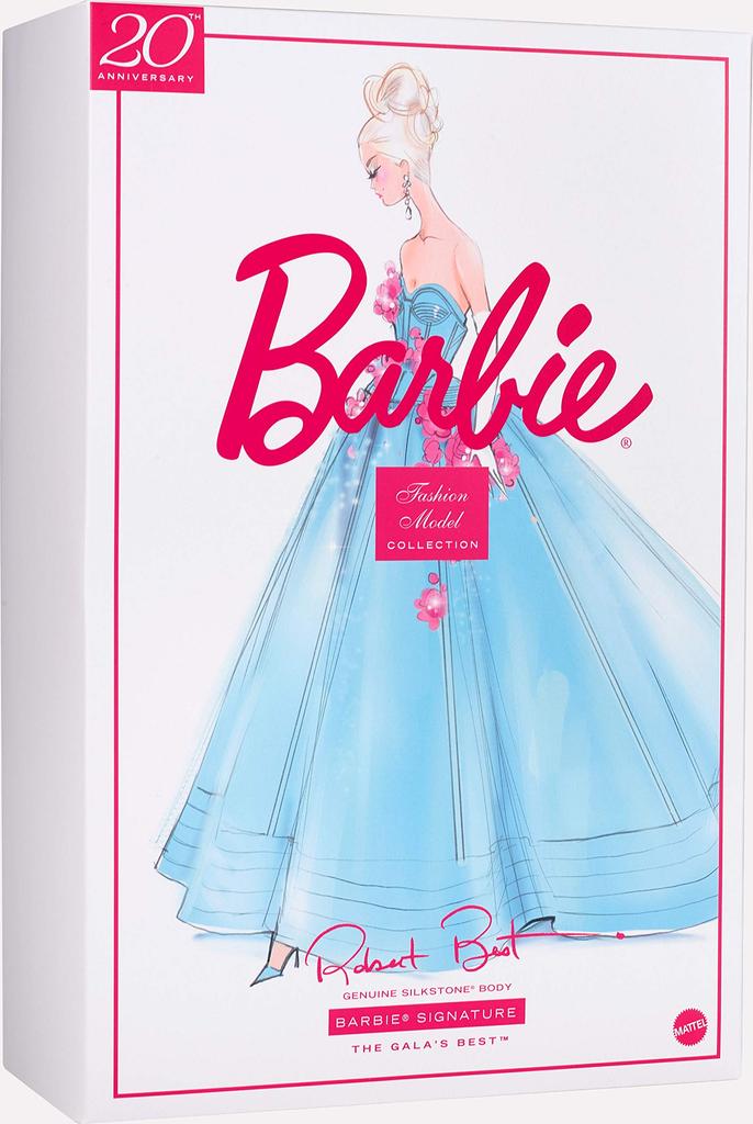 Barbie Fashion Model-kolleksjon 20-årsjubileum Gallaen Beste dukke Dukke Platinum Label BFMC Den beste dukken Barbie Fashion Model-gallaer (GHT69)
