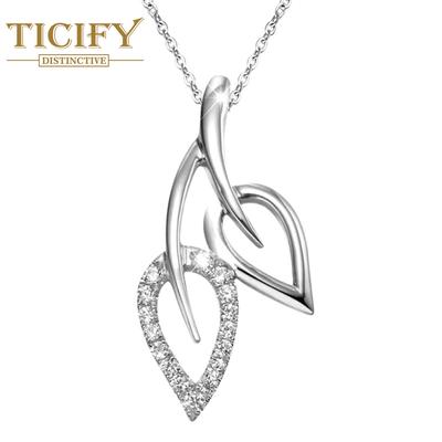 New Leaf -shaped Pendant Necklace High -end, Simple and Fresh Design Fashion