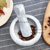 1pc Marble Garlic Masher Manual Mini Tablet Sichuan Pepper Grinder Marble Hand-held Utensil Home Decoration Kitchen Utensils