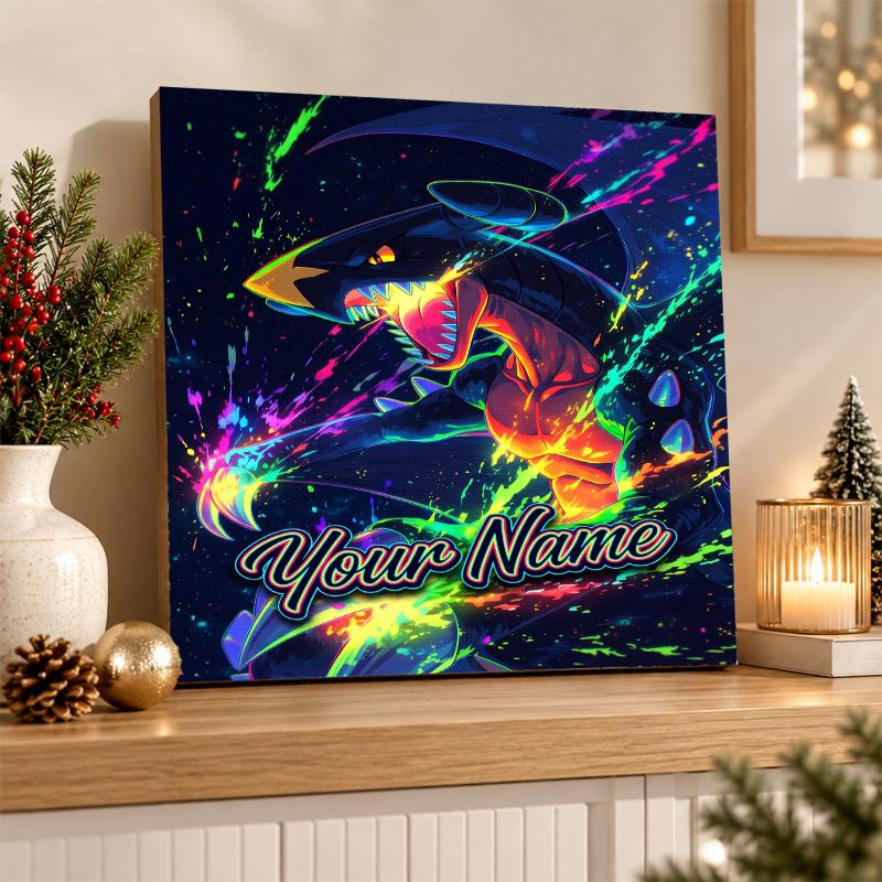 Garchomp Custom Name Diamond Painting Personalized 5D Full Drill DIY Diamond Art Home Decor