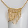 Fashionable Rhinestones Embellished Waist Chain Body Jewelry Accessory for Trendy Women Adjustable Body Jewelry