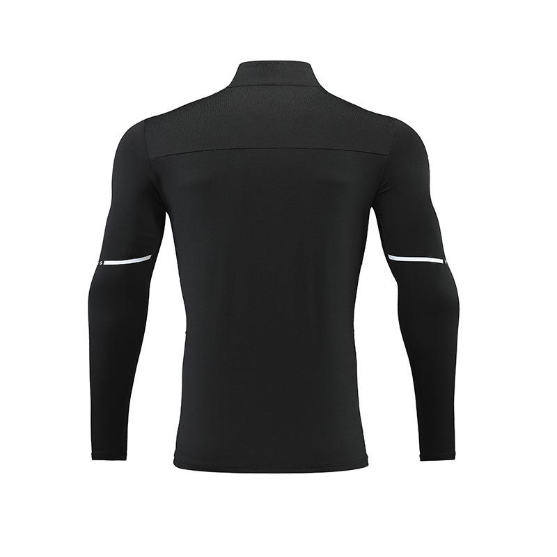 Men's Spring Quick Dry Long Sleeve Half-Zip Fitness Running Shirt