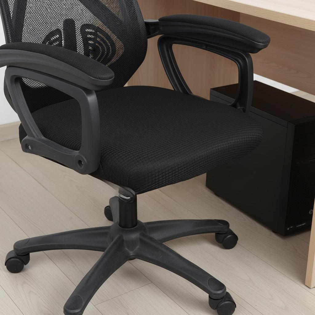 Stretch Jacquard Office Chair Cover, Stretch Office Chair Seat Cushion Covers, Removable Washable Computer Chair-Covers, Universal Gaming-Chair Seat