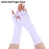 Accessories Solid Mittens Cycling Half Finger Sleeves Long Gloves Fingerless Sunscreen Protection