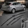 Weather-Proof Wiper Blades 3Pcs/Set Car Kit for Ford Focus 2005-2011, 26/17/14-inch Front Replacement Wipers Rear Kit, Auto Windshield Beam