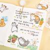Exquisite Hand-Painted Kitten Sticker Set: Sugar Poem Enemies' Daily Life Series - 45 Cute Adhesive Illustrations